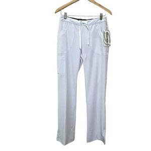 Skechers Scrubs Sz S Women’s NEW Reliance Cargo Drawstring White 3 Pocket Barco